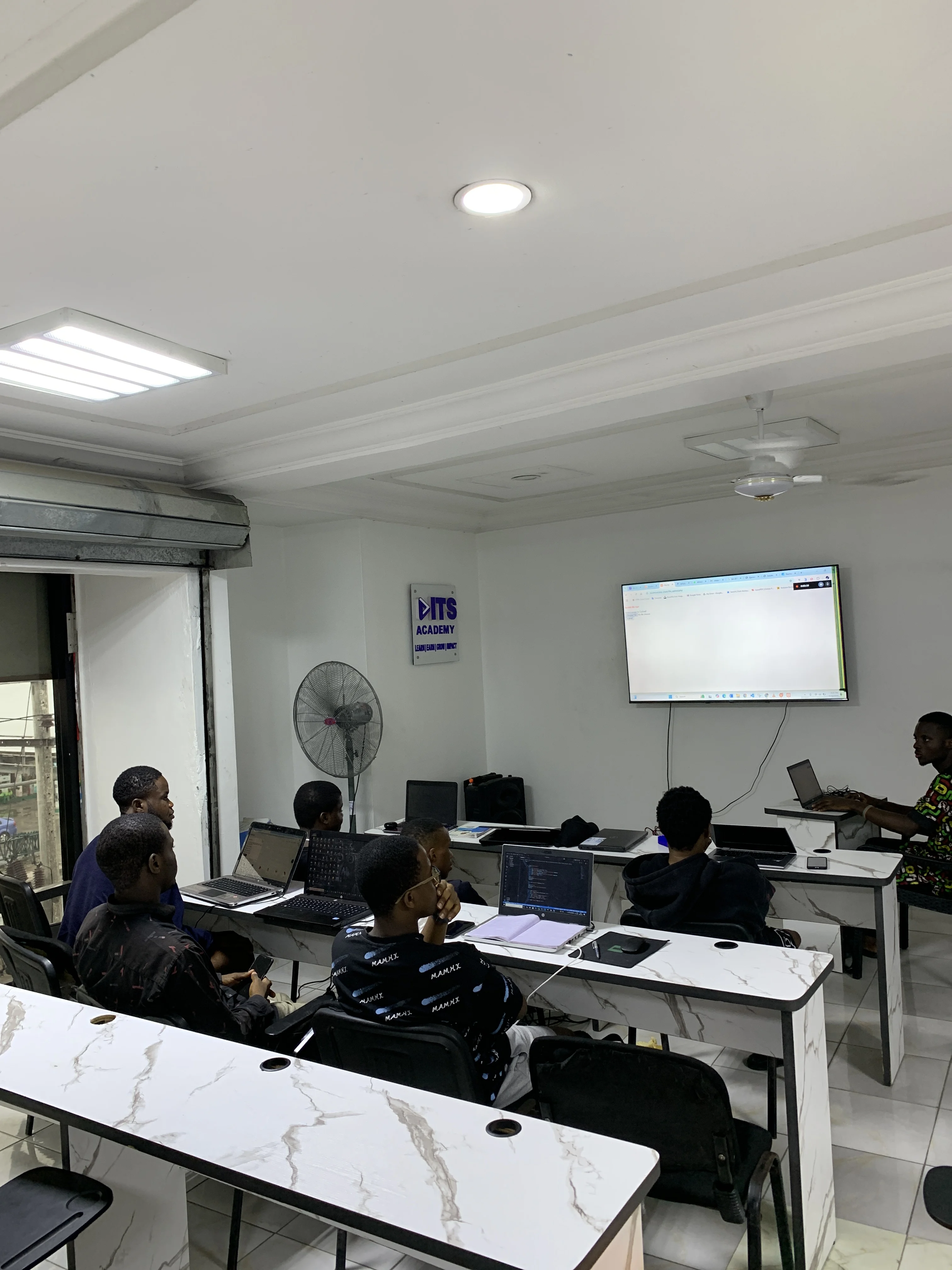 web development class in session